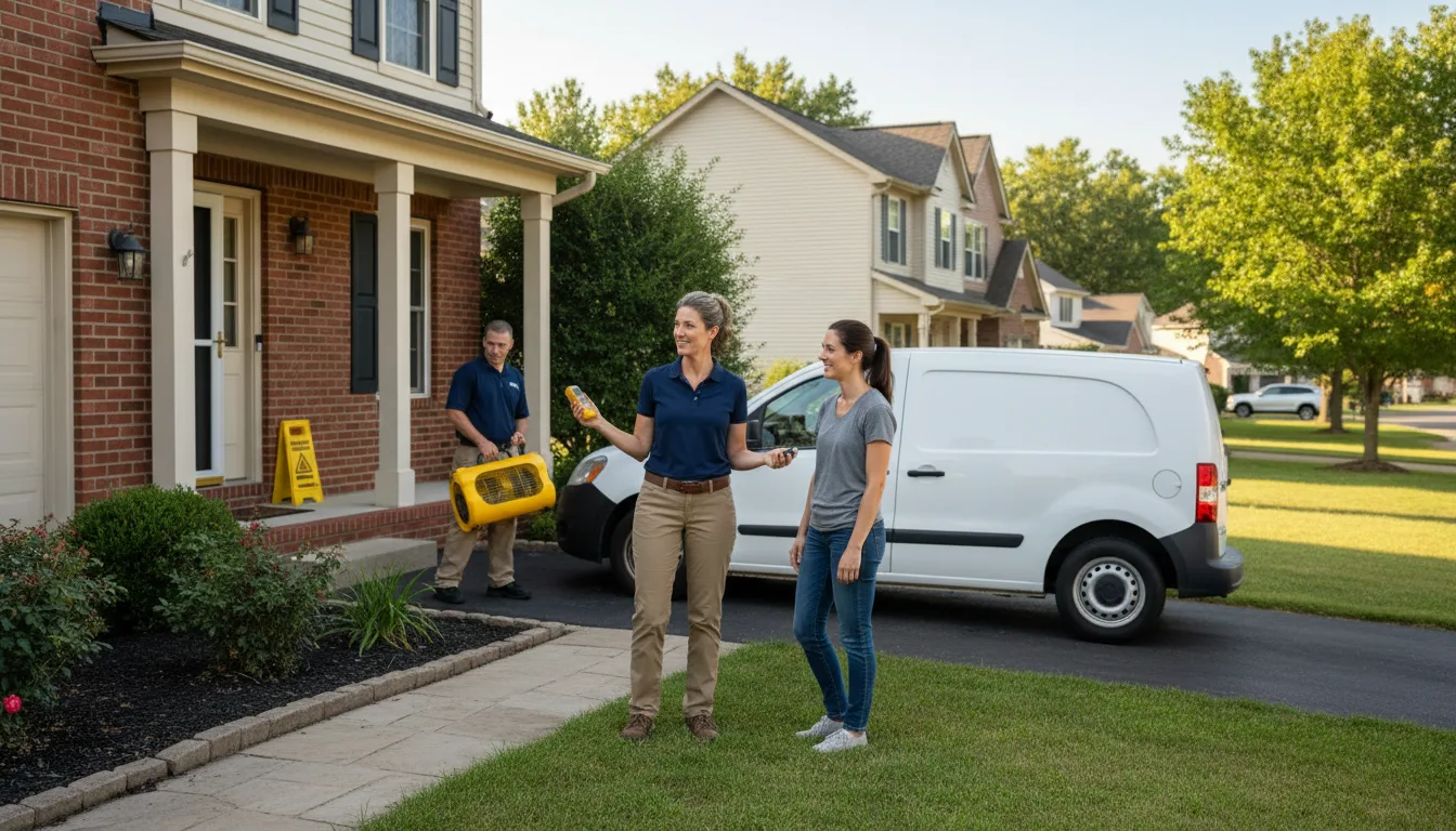 Residential water damage restoration in Mayhew, MS